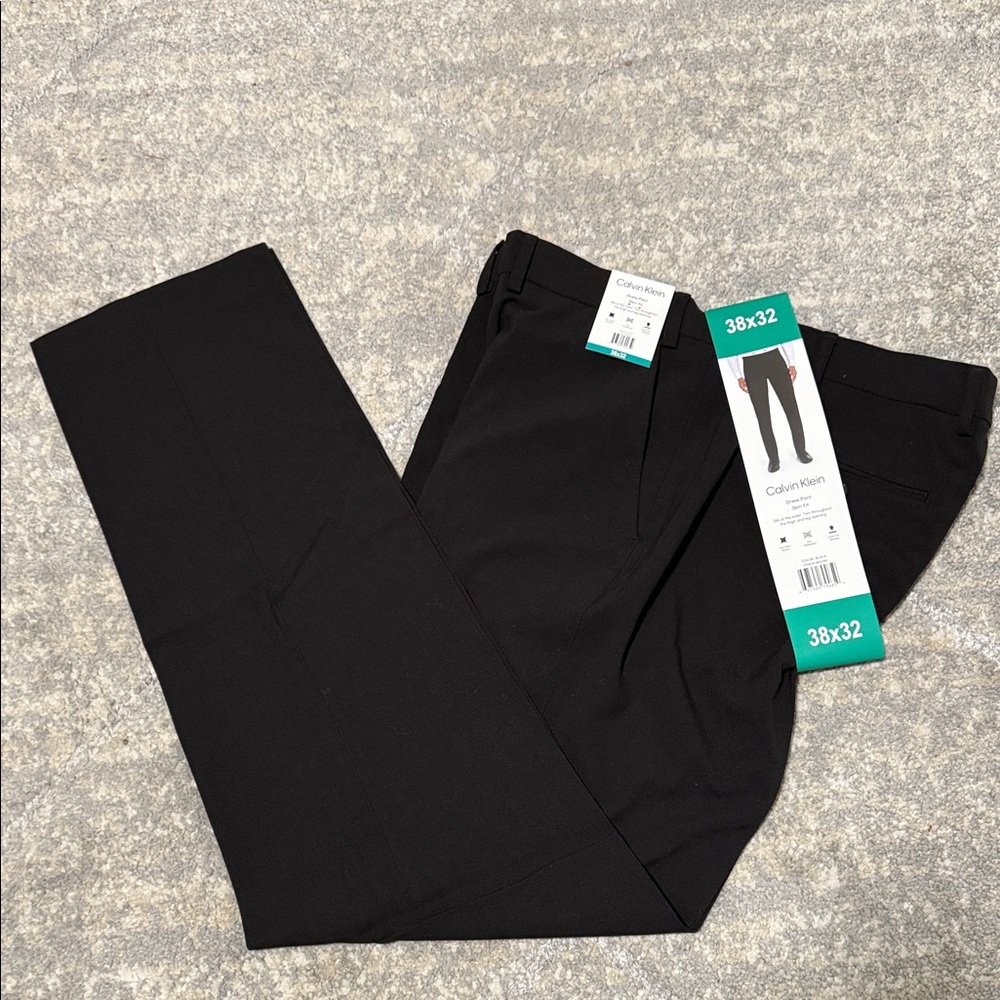 Calvin Klein Men's Elegant Black Dress Pants